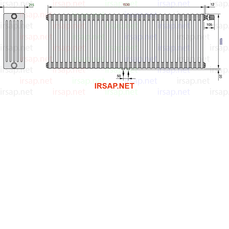 Радиатор IRSAP Tesi 61000/34 T52 CL 01